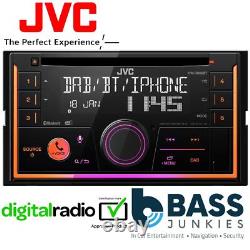 JVC KW-DB95BT Autoradio DAB Bluetooth CD USB MP3 Double Din Aérien