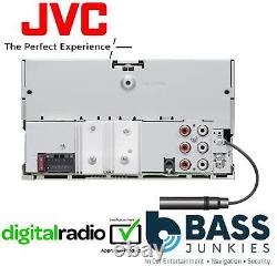 JVC KW-DB95BT Autoradio DAB Bluetooth CD USB MP3 Double Din Aérien