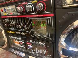 LASONIC TRC-975 Boombox Stéréo Radio Lecteur de Cassette Enregistreur Fonctionnel VHTF