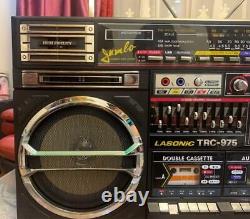 LASONIC TRC-975 Boombox Stéréo Radio Lecteur de Cassette Enregistreur Fonctionnel VHTF