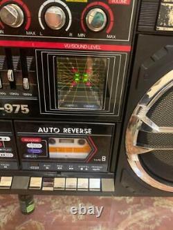 LASONIC TRC-975 Boombox Stéréo Radio Lecteur de Cassette Enregistreur Fonctionnel VHTF