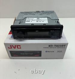 LECTEUR DE RADIO STEREO TUNER JVC CAR CD USB UNITÉ KD-T822BT OP BLUETOOTH iPHONE
