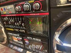 Lasonic TRC-975 Boombox Stéréo Radio Lecteur Enregistreur de Cassettes Testé d'Occasion