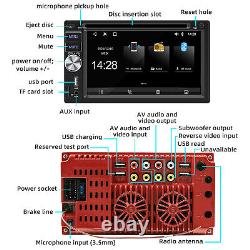 Lecteur CD/DVD Double DIN CarPlay/Android Auto Autoradio Stéréo pour Voiture + Caméra