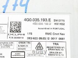 Lecteur CD Radio Stéréo de la Audi A6 Unité Principale 4g0035193e C7 4g 2012