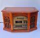 Lecteur Cd, Cassette, Radio Stéréo Hi-fi Moderne Au Style Vintage Ts-1072 En Boîtier En Bois