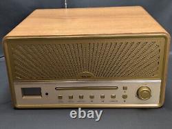 Lecteur CD et radio Hi-Fi stéréo Auna au style vintage en très bon état, accessoire de film