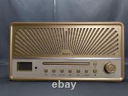 Lecteur CD et radio Hi-Fi stéréo Auna au style vintage en très bon état, accessoire de film