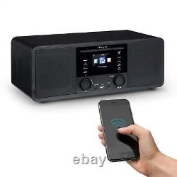 Lecteur CD portable avec radio Internet, haut-parleur stéréo WiFi USB FM MP3 noir