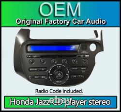 Lecteur CD stéréo de voiture Honda Jazz avec entrée AUX, radio stéréo Honda 39101-TF2-E211-M1