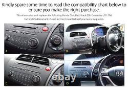 Lecteur DVD de voiture USB MP3 pour Honda Civic Hatchback FK FN Kit de façade stéréo radio