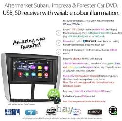 Lecteur DVD de voiture USB stéréo radio Subaru Impreza GE GH GR GV G3 Kit de façade Fascia G