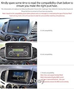 Lecteur de DVD USB MP3 pour voiture Mitsubishi L200 ML MN Kit d'installation stéréo radio Facia ISO