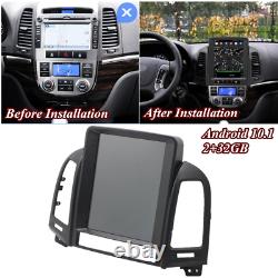 Lecteur de Radio Stéréo Vertical 9,7'' GPS WiFi DAB FM pour Hyundai Santa Fe 2005-2012