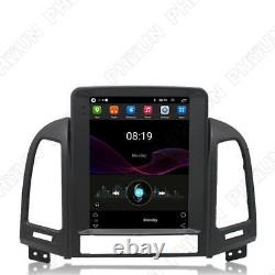 Lecteur de Radio Stéréo Vertical 9,7'' GPS WiFi DAB FM pour Hyundai Santa Fe 2005-2012