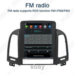 Lecteur de Radio Stéréo Vertical 9,7'' GPS WiFi DAB FM pour Hyundai Santa Fe 2005-2012