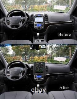 Lecteur de Radio Stéréo Vertical 9,7'' GPS WiFi DAB FM pour Hyundai Santa Fe 2005-2012