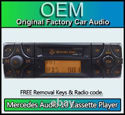Lecteur de cassette audio Mercedes SL 10, autoradio Merc R129 + code radio