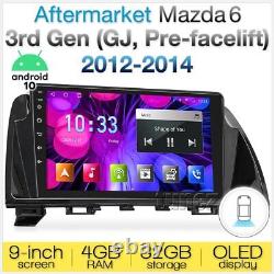 Lecteur de voiture Android MP3 9 pour Mazda 6 GJ 2012-2014 GPS Unité principale stéréo radio KT
