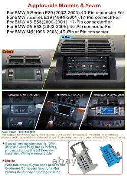Lecteur radio de voiture Android 12.0 GPS SAT NAV Stéréo Unité principale pour BMW E39 E53 M5 X5