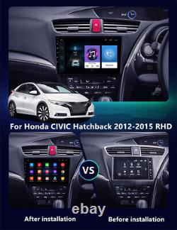 Lecteur radio stéréo Android 11.0 9 2+32 Go pour Honda Civic Hatchback RHD 2012-15