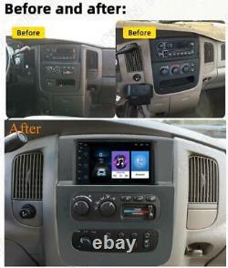 Lecteur radio stéréo GPS WiFi FM CarPlay 7'' 1+16 Go pour Dodge Ram Truck 2002-2005
