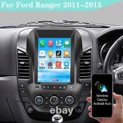 Lecteur radio stéréo vertical 9.7 pouces avec GPS, CarPlay et 2+32Go pour Ford Ranger 2011-15