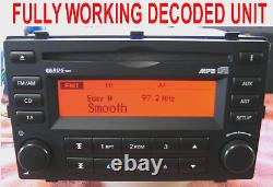 Mk1 08 09 Kia Picanto Lecteur CD Mp3 Radio Stéréo Unité Principale Décodée 96170-07700
