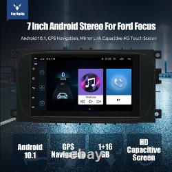 Mopect 7 Voiture Stéréo Lecteur Radio Android Gps Rds Pour Ford Focus Mk2 C-max 08-11