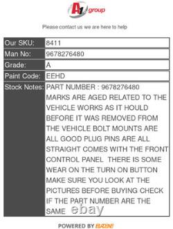 Peugeot 508 2010-14 Lecteur de Radio CD Stéréo 9678276480 9678276480