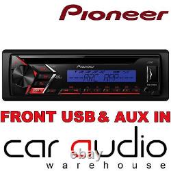 Pionnier DEH-S100UBB Lecteur Radio Stéréo de Voiture CD MP3 USB AUX 1 RCA Affichage BLEU