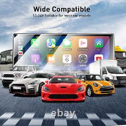 Player stéréo de voiture portable 10 pouces avec Apple CarPlay, Android Auto et lecteur MP5 FM