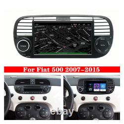 Pour 2007-15 Fiat 500, autoradio stéréo GPS Nav unité tête seule Din 7 avec lecteur WIFI FM.