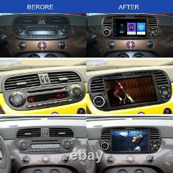 Pour 2007-15 Fiat 500, autoradio stéréo GPS Nav unité tête seule Din 7 avec lecteur WIFI FM.