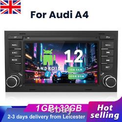 Pour AUDI A4 2002-2007 7'' Android 12 Lecteur Radio Stéréo de Voiture GPS SAT NAV 1+32G