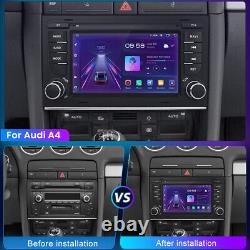 Pour Audi A4 S4 RS4 SEAT EXEO Sat Nav Android 12 Autoradio Stéréo avec commandes au volant et GPS.