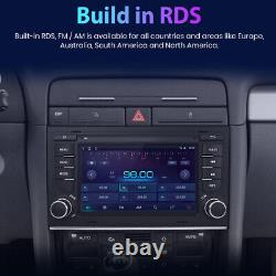 Pour Audi A4 S4 RS4 SEAT EXEO Sat Nav Android 12 Autoradio Stéréo avec commandes au volant et GPS.