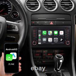 Pour Audi A4 S4 RS4 SEAT EXEO Sat Nav Android 12 Lecteur stéréo de radio de voiture DAB+ GPS