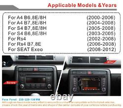 Pour Audi A4 S4 Rs4 2 Din Headunit Car CD Swc Stereo Radio Gps Sat Nav Bluetooth