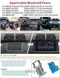 Pour BMW E39 E53 M5 X5 Android 11 Autoradio Lecteur GPS SAT NAV Stéréo Unité Principale