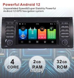Pour BMW E39 X5 E53 Android12 Autoradio Lecteur Carplay GPS Sat Nav BT DAB+