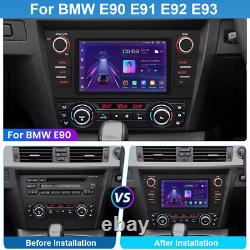 Pour BMW E90 E91 E92 E93 Unité principale stéréo de voiture Android 12 GPS Sat Nav Lecteur radio