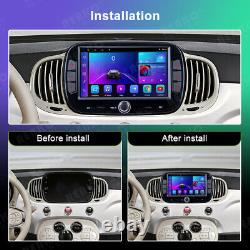 Pour Fiat 500 2016-2019 Lecteur Radio Stéréo Android 13 Wifi GPS CarPlay Navi