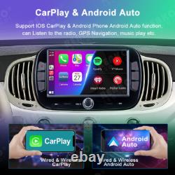 Pour Fiat 500 2016-2019 Lecteur Radio Stéréo Android 13 Wifi GPS CarPlay Navi