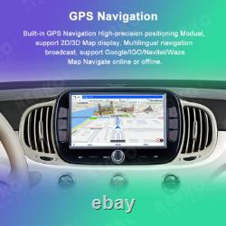 Pour Fiat 500 2016-2019 Lecteur Radio Stéréo Android 13 Wifi GPS CarPlay Navi
