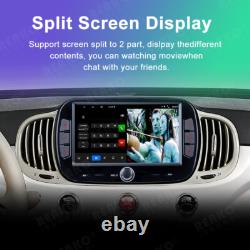 Pour Fiat 500 2016-2019 Lecteur Radio Stéréo Android 13 Wifi GPS CarPlay Navi
