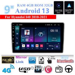 Pour Hyundai I40 2010-2021 Carplay Stéréo Radio GPS Nav Wifi FM Lecteur 4+32GB 9