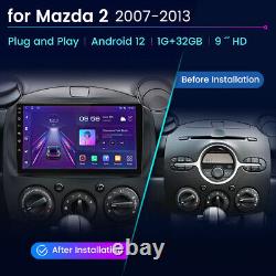Pour Mazda 2 2007-2013 Android 2Din Autoradio Lecteur GPS Navi BT WiFi DAB+