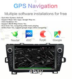 Pour Toyota Prius 2010-2015 Radio Stéréo GPS Nav Wifi FM Carplay 4+32GB Lecteur 9