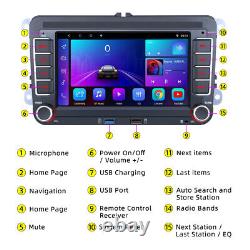 Pour VW GOLF MK5 MK6 7 Adapté à Apple Carplay Autoradio Android 12 Lecteur GPS